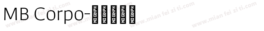 MB Corpo字体转换